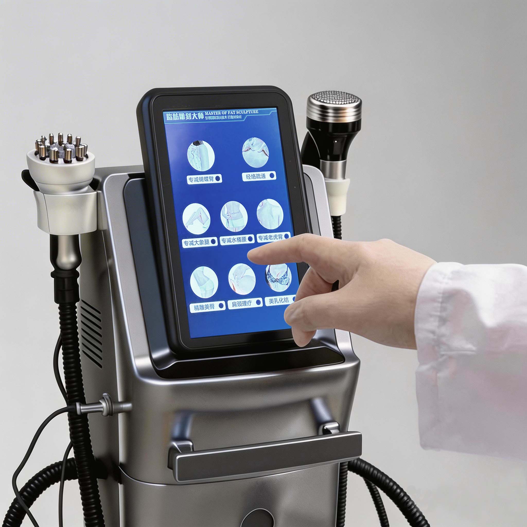 Professional lipolysis equipment control system