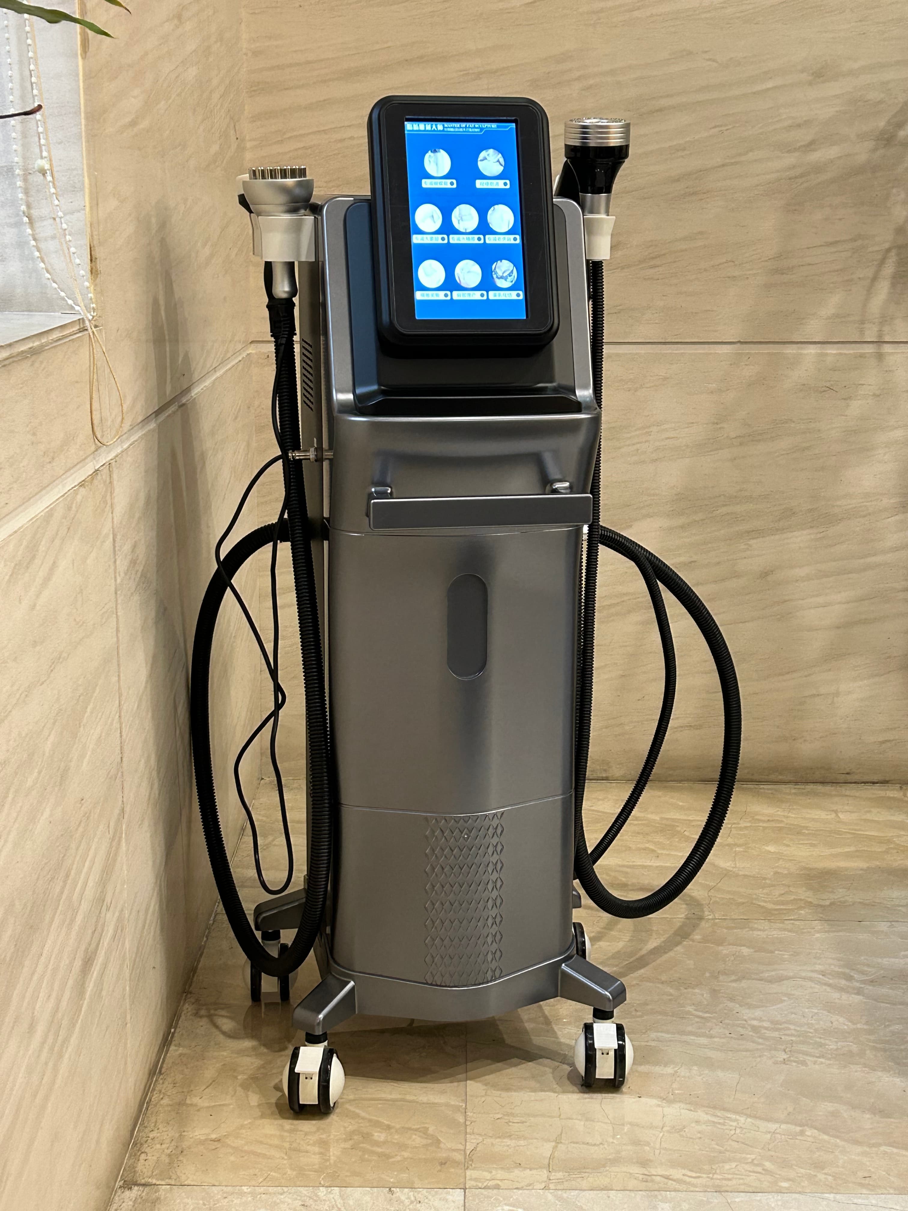 Radiofrequency vacuum and shockwave applicators for body contouring